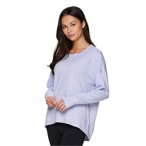 RBX Athleisure Long Sleeve French Terry Lightweight Pullover Sweatshirt